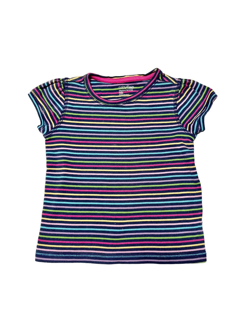 Gap Rainbow Striped Shirt Size 2T